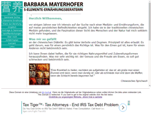 Tablet Screenshot of 5elemente-mayerhofer.tyrol.at