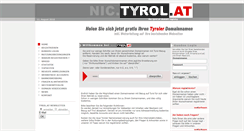 Desktop Screenshot of nic.tyrol.at