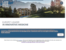 Tablet Screenshot of lanserhof.tyrol.at